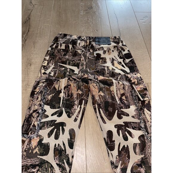 REBEL Vengeance Thick Heavy-Duty Tapestry Mens Size 30x32 Pants NWT Cargo - Picture 8 of 9